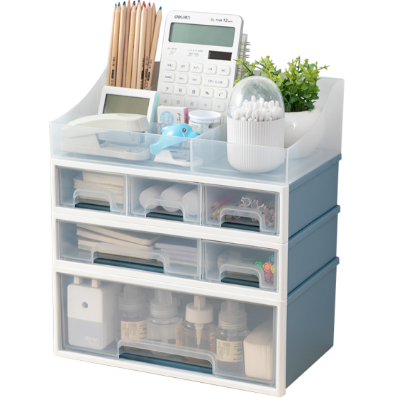 2020 New Good Quality Transparent Stackable Storage Box Cabinet Organizer With Drawers For Home Office School